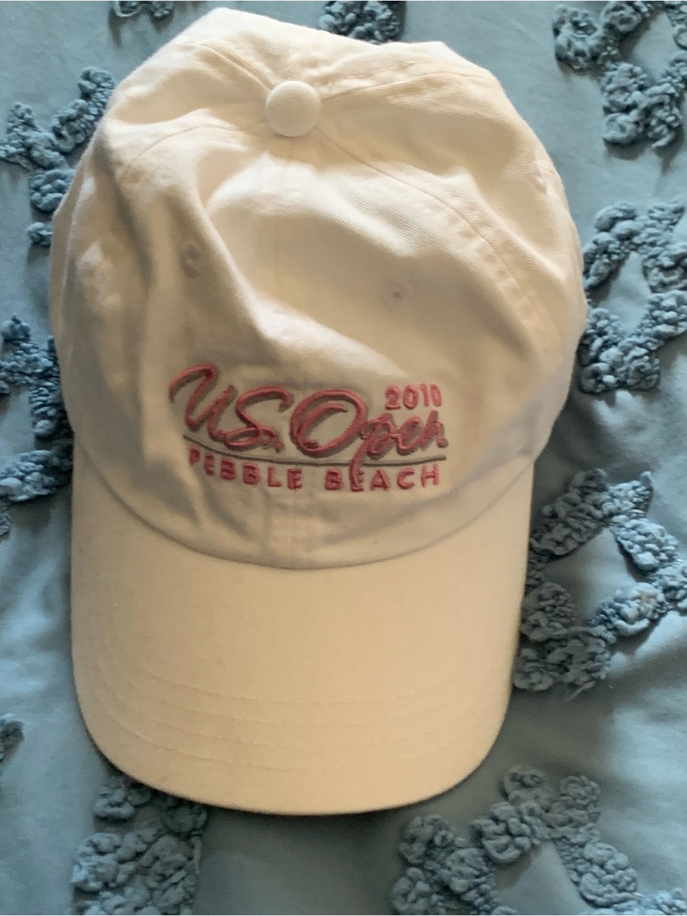 Women’s Golf Embroidered US Open Pebble Beach 2010 Cap with Pink Accent